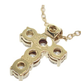 ギメル Gimel クロス ペンダント GN008 ネックレス K18イエローゴールド ダイヤモンド レディース【中古】【Aランク】