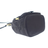 プラダ PRADA デュエットバケットバッグ Re-Nylon 1BH038 ショルダーバッグ ナイロン レザー ブラック ゴールド金具 レディース ユニセックス【中古】【Aランク】