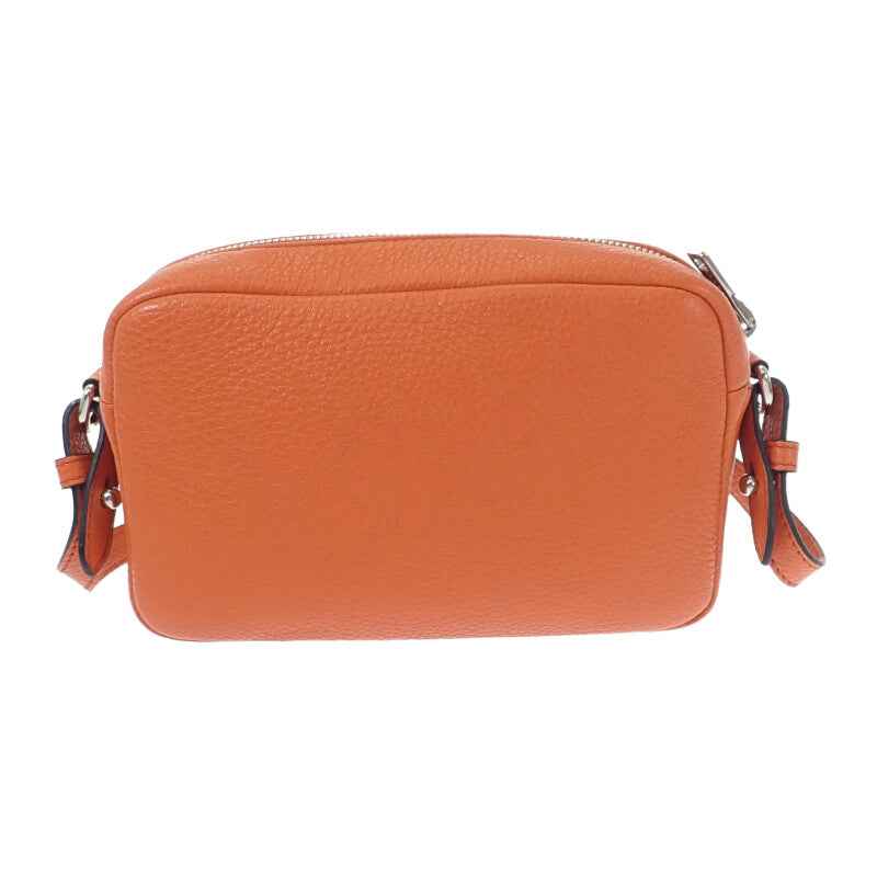 プラダ PRADA ヴィッテロダイノソフト 1BH192 ショルダーバッグ レザー オレンジ シルバー金具 レディース【中古】【Aランク】