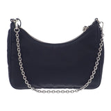 プラダ PRADA Re-Edition 2005 ショルダーバッグ ハンドバッグ 1BH204 2WAYバッグ ナイロン ブラック シルバー金具 レディース【中古】【ABランク】