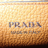プラダ PRADA ヴィッテロダイノソフト 1BH192 ショルダーバッグ レザー オレンジ シルバー金具 レディース【中古】【Aランク】