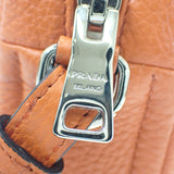 プラダ PRADA ヴィッテロダイノソフト 1BH192 ショルダーバッグ レザー オレンジ シルバー金具 レディース【中古】【Aランク】