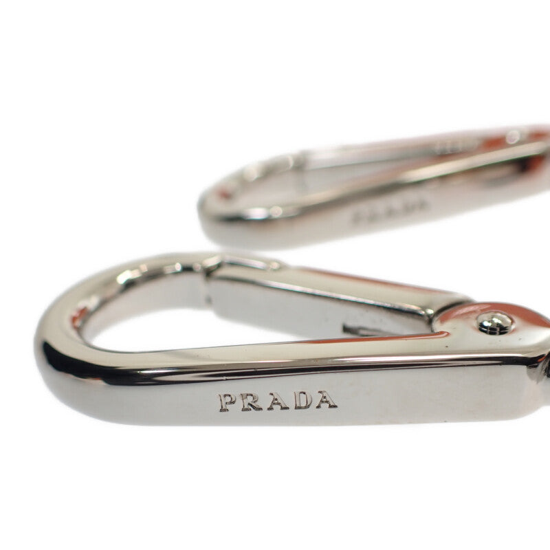 プラダ PRADA ヴィッテロダイノソフト 1BH192 ショルダーバッグ レザー オレンジ シルバー金具 レディース【中古】【Aランク】