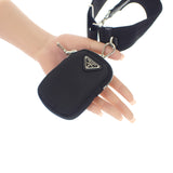 プラダ PRADA Re-Edition 2005 ショルダーバッグ ハンドバッグ 1BH204 2WAYバッグ ナイロン ブラック シルバー金具 レディース【中古】【ABランク】