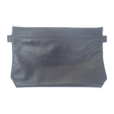 プラダ PRADA トライアングルロゴ 2NA039 クラッチバッグ カーフ ブラック メンズ レディース【中古】【Aランク】