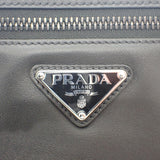プラダ PRADA トライアングルロゴ 2NA039 クラッチバッグ カーフ ブラック メンズ レディース【中古】【Aランク】