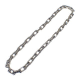 【中古】ルイヴィトン LOUIS VUITTON コリエチェーン M00307 モノグラム ネックレス メタル シルバー メンズ ユニセックス【ABランク】