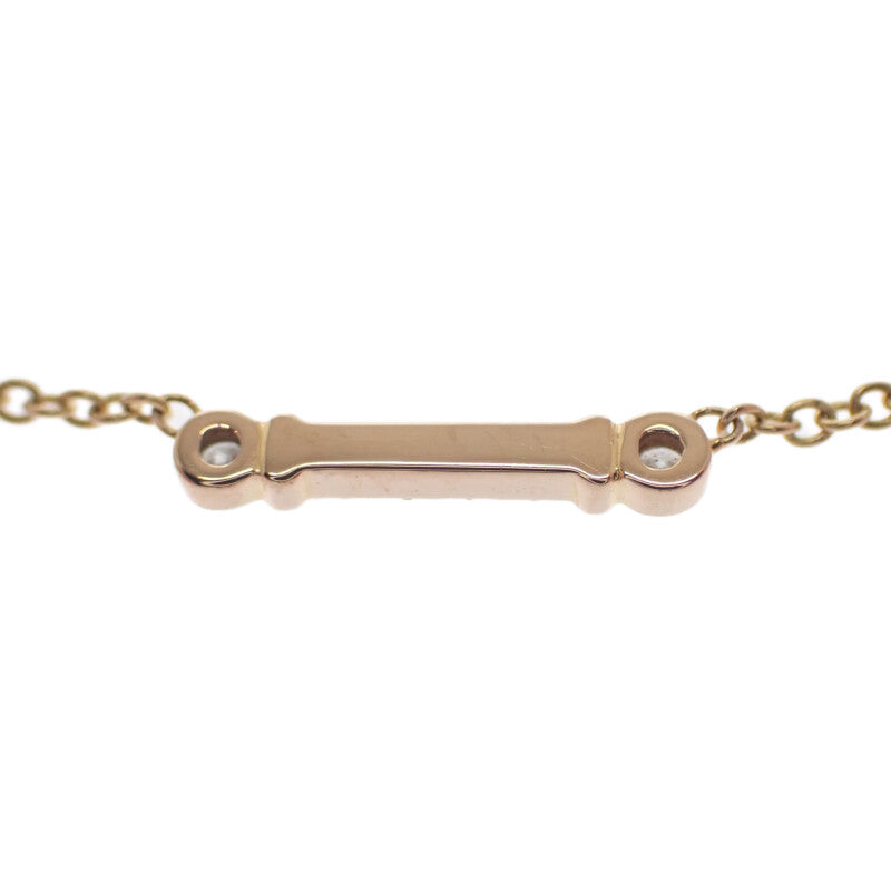 蒂芙尼 TIFFANY&Co. Fleur de Lis Key Bar 67281969 項鍊 K18黃金 黃金 鑽石 女士【中古】【A級】