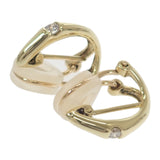 デザインジュエリー イヤリング K18YG ギフト 上品 ピアス K18イエローゴールド ダイヤモンド レディース【中古】【Aランク】