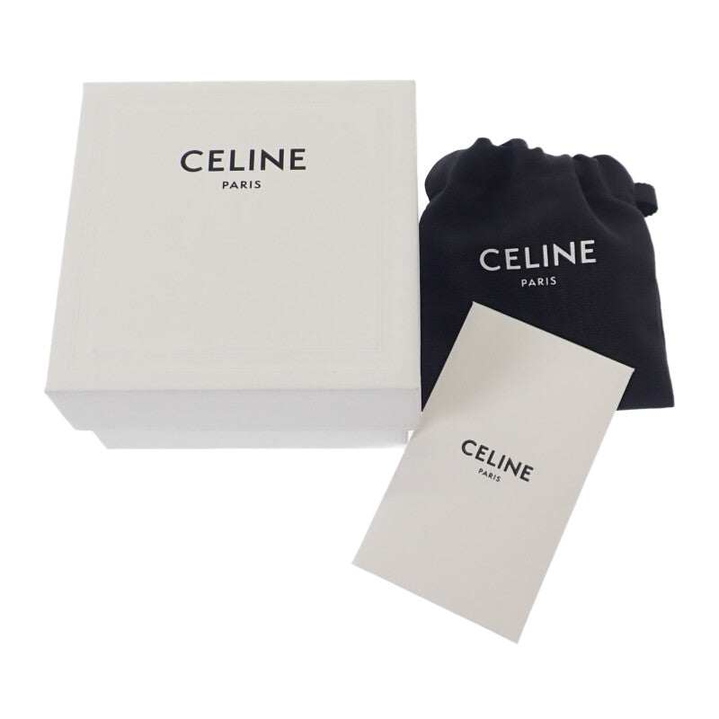 セリーヌ CELINE ラージヘアクロー ヘアクリップ 46Y856CST.19DT ヘアアクセサリー アセテート スチール ダークハバナ ブラウン レディース【中古】【Aランク】
