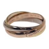 カルティエ CARTIER トリニティSM 13号 B4086153 リング K18イエローゴールド K18ピンクゴールド K18ホワイトゴールド 53 レディース【中古】【Aランク】