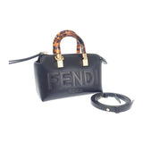 フェンディ FENDI バイザウェイ ミニ 8BS067_ABVL_F0KUR 2WAYバッグ ハンドバッグ ショルダーバッグ カーフ プレキシガラス ブラック ブラウン レディース【中古】【Aランク】