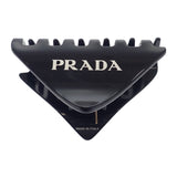 プラダ PRADA プレックスヘアクリップ 1IF109_2CLP_F0002 ヘアアクセサリー メタクリレート ブラック レディース【中古】【ABランク】