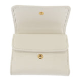 プラダ PRADA トライアングル 1MH043_QHH_F0009 三つ折り財布 サフィアーノ ホワイト レディース【中古】【SAランク】