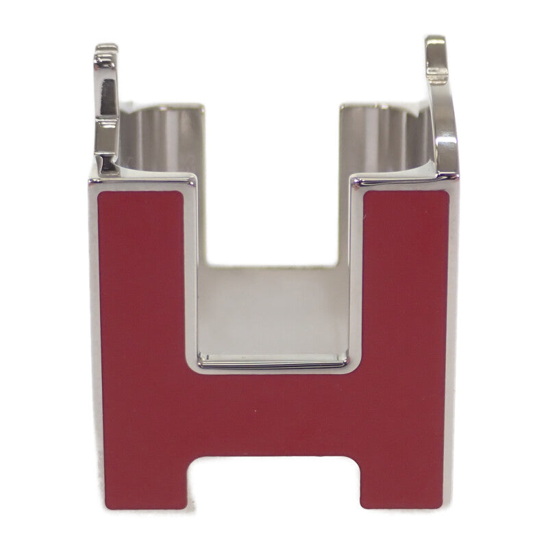 エルメス HERMES Hシュヴァル H603853S_01 スカーフリング メタル レッド ブラック レディース【中古】【Aランク】