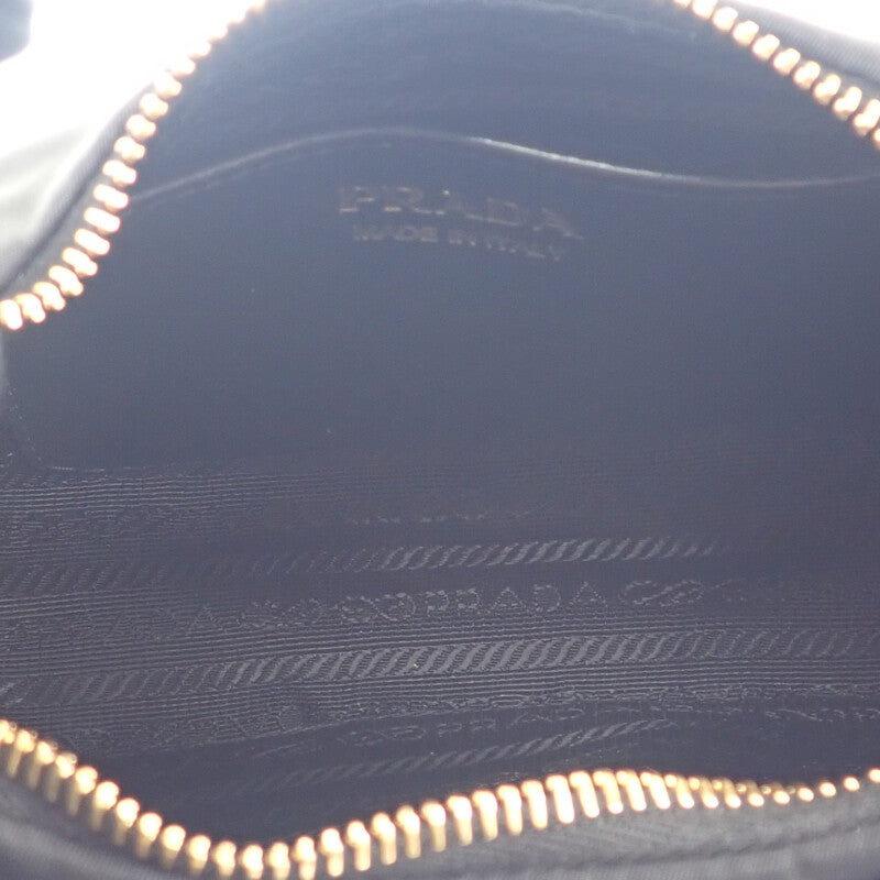PRADA Ribbon Mini 1BC241_RP0C_F0002_V_OXO 2-Way Bag Leather Nylon Black Gold Hardware Ladies 【Used】【A rank】