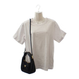 プラダ PRADA リボン ミニ 1BC241_RP0C_F0002_V_OXO 2WAYバッグ レザー ナイロン ブラック ゴールド金具 レディース【中古】【Aランク】