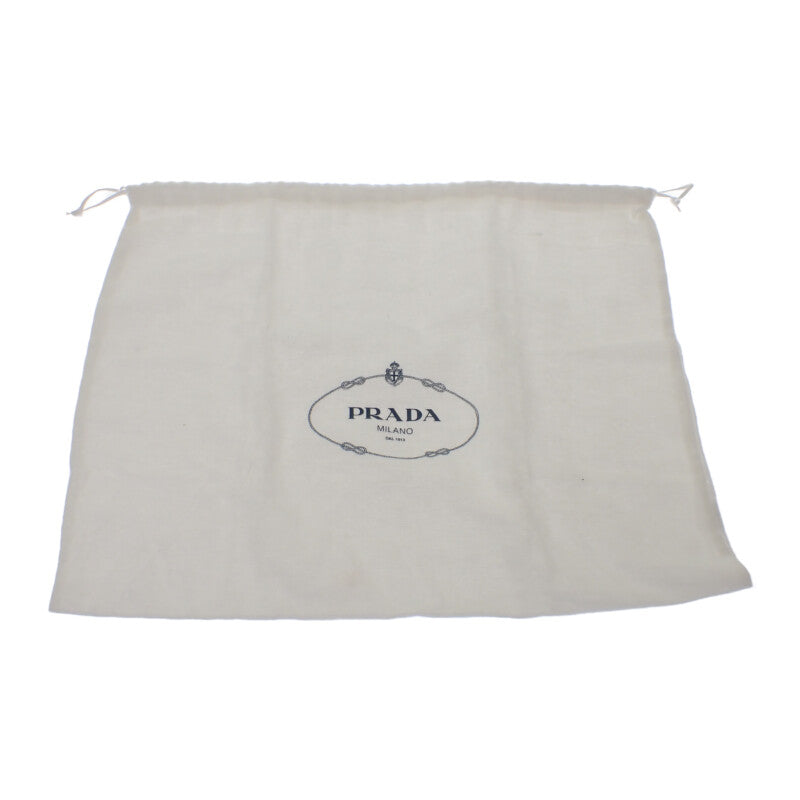 PRADA Ribbon Mini 1BC241_RP0C_F0002_V_OXO 2-Way Bag Leather Nylon Black Gold Hardware Ladies 【Used】【A rank】