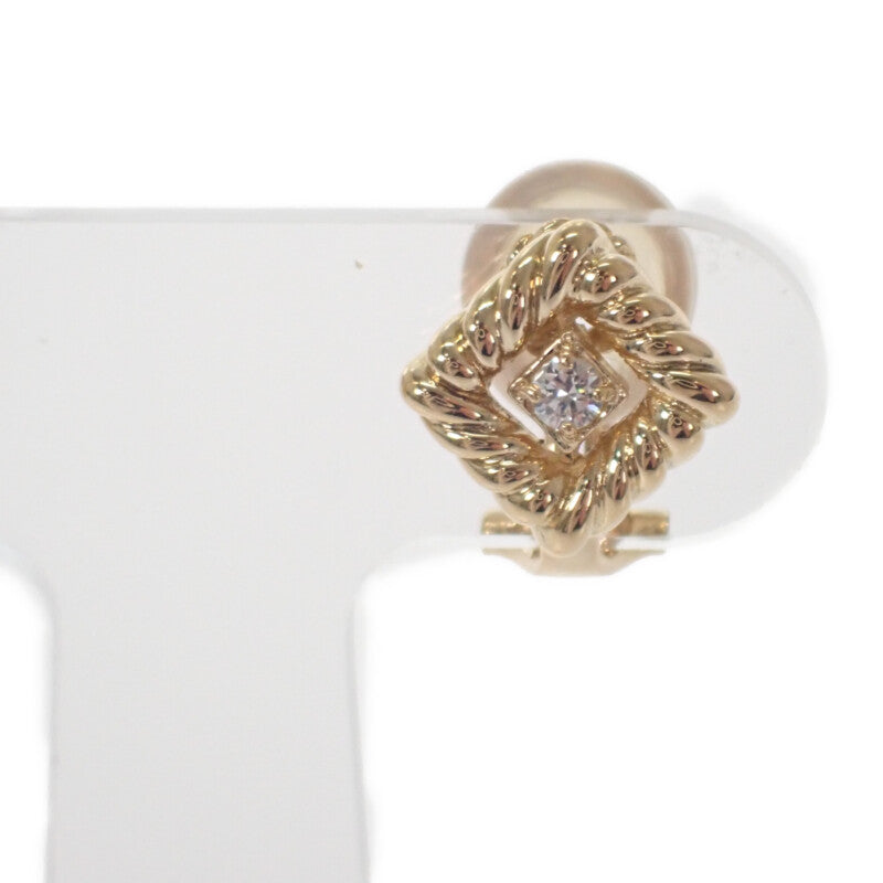 ディオール Dior ジュエリー イヤリング K18イエローゴールド ゴールド ダイヤモンド レディース【中古】【Aランク】