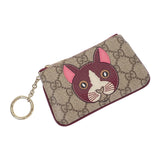グッチ GUCCI キャット ディテールGG 818768_FAEEN_8574 キーケース ポリウレタン ベージュ ゴールド金具 レディース【中古】【Aランク】