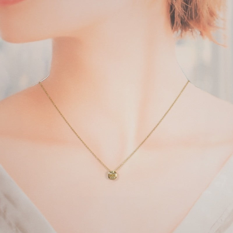 蒂芙尼 TIFFANY&Co. Bizet Yellow 44139186 項鍊 K18黃金 鑽石 金色 女士【中古】【A級】
