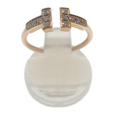 ティファニー TIFFANY&Co. Tワイヤー 60147315 リング K18ピンクゴールド 10号 ダイヤモンド レディース【中古】【Aランク】