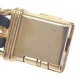 シャネル CHANEL プルミエール S H0001 腕時計 GP レザー クオーツ ブラック文字盤 レディース【中古】【ABランク】