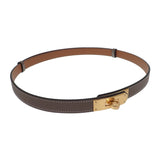エルメス HERMES ケリー18 ベルト ヴォーエプソン ベージュ エトゥープ ゴールド金具 レディース【中古】【SAランク】