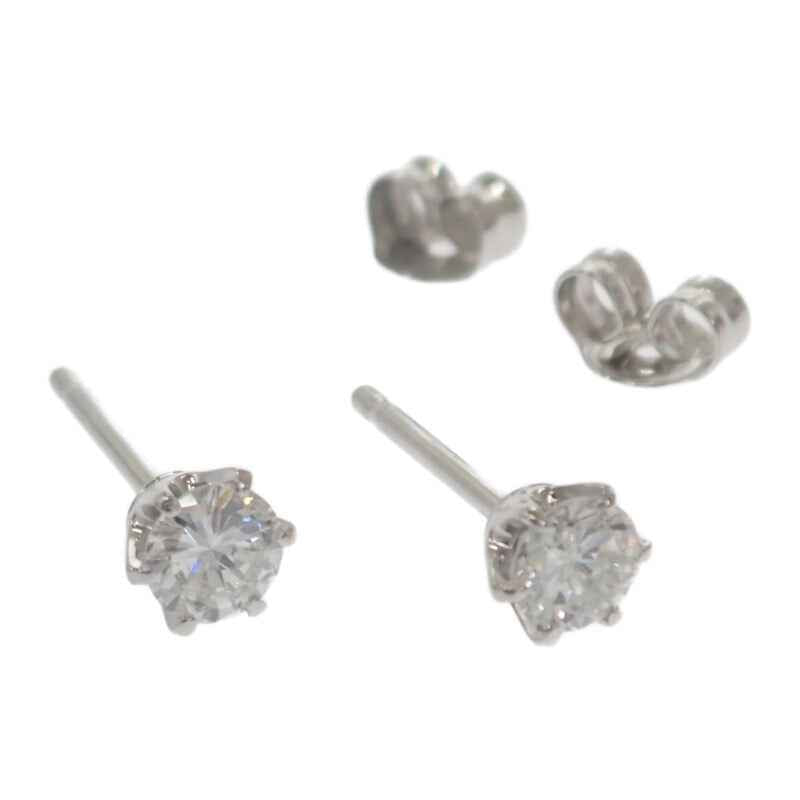 デザインジュエリー ピアス Pt900プラチナ ダイヤモンド レディース【中古】【Aランク】