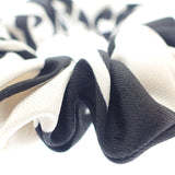 シャネル CHANEL CCロゴ シュシュ ヘアアクセサリー シルク ブラック ホワイト レディース【中古】【Aランク】