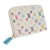ルイヴィトン LOUIS VUITTON ジッピーコインパース M93741 コインケース モノグラム・マルチカラー ブロン リッチ ホワイト レディース【中古】【Aランク】