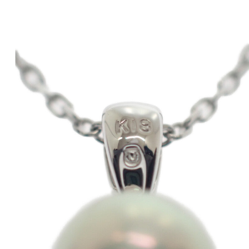 MIKIMOTO 御木本 珍珠項鍊 K18白金 珍珠 女士【中古】【A級品】
