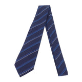 ルイヴィトン LOUIS VUITTON モノグラム イージーストライプ M76841 ネクタイ シルク ネイビー メンズ【中古】【Aランク】