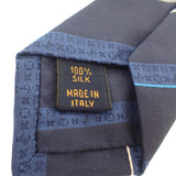 ルイヴィトン LOUIS VUITTON モノグラム イージーストライプ M76841 ネクタイ シルク ネイビー メンズ【中古】【Aランク】