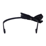 シャネル CHANEL CC リボン カチューシャ ヘアアクセサリー ストロー ラインストーン メッシュ ブラック シルバー レディース【中古】【Aランク】