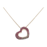 ポンテヴェキオ Ponte Vecchio エモツィオーネ GL0003N140PSPG ネックレス K18ピンクゴールド ダイヤモンド ピンクサファイア レディース【中古】【Aランク】