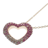 ポンテヴェキオ Ponte Vecchio エモツィオーネ GL0003N140PSPG ネックレス K18ピンクゴールド ダイヤモンド ピンクサファイア レディース【中古】【Aランク】