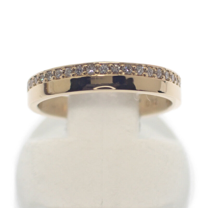 デザインジュエリー ハーフダイヤモンド ピンキー 5号 リング K18イエローゴールド ダイヤモンド レディース【中古】【Nランク】