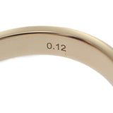 デザインジュエリー ハーフダイヤモンド ピンキー 5号 リング K18イエローゴールド ダイヤモンド レディース【中古】【Nランク】