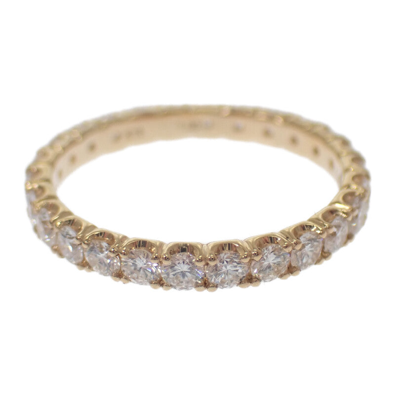 デザインジュエリー フルエタニティ 11号 リング K18イエローゴールド ダイヤモンド レディース【中古】【Nランク】