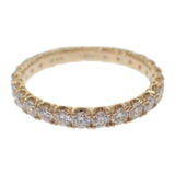 デザインジュエリー フルエタニティ リング K18イエローゴールド 11号 ダイヤモンド レディース【中古】【Nランク】