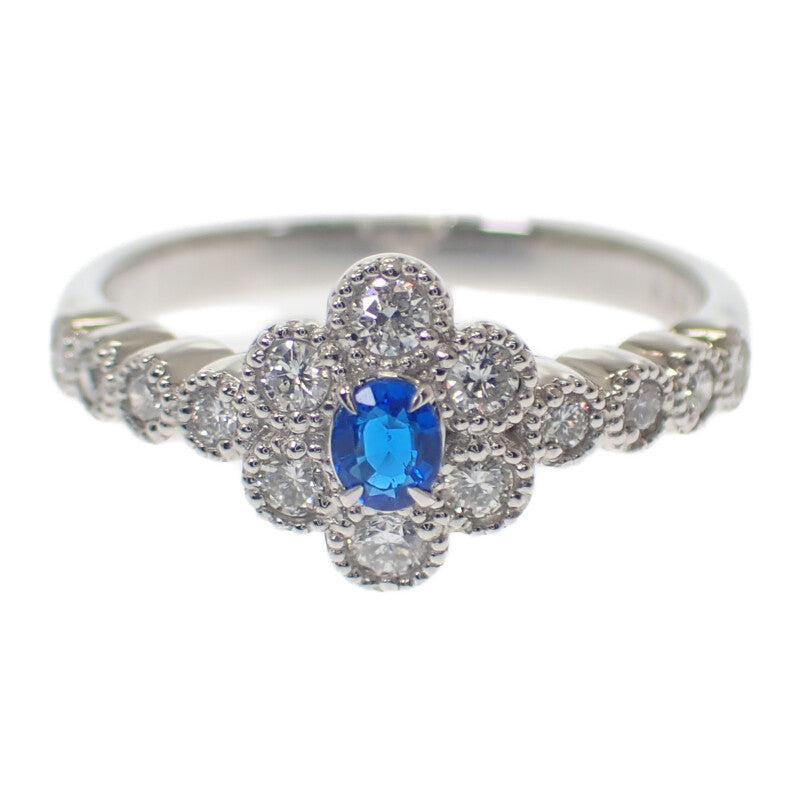 デザインジュエリー リング Pt950プラチナ 13号 アウイナイト ダイヤモンド レディース【中古】【Nランク】