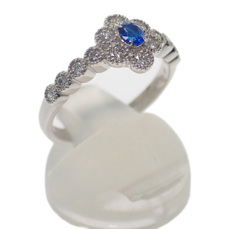 デザインジュエリー リング Pt950プラチナ 13号 アウイナイト ダイヤモンド レディース【中古】【Nランク】