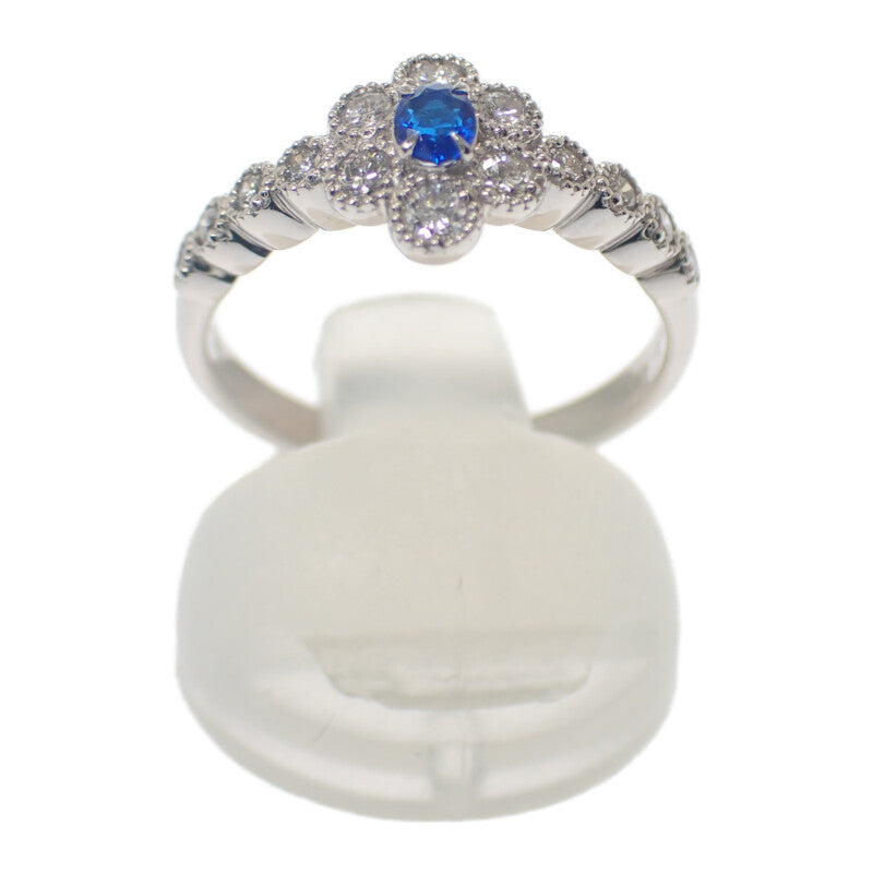 デザインジュエリー リング Pt950プラチナ 13号 アウイナイト ダイヤモンド レディース【中古】【Nランク】