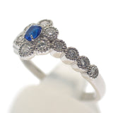 デザインジュエリー リング Pt950プラチナ 13号 アウイナイト ダイヤモンド レディース【中古】【Nランク】