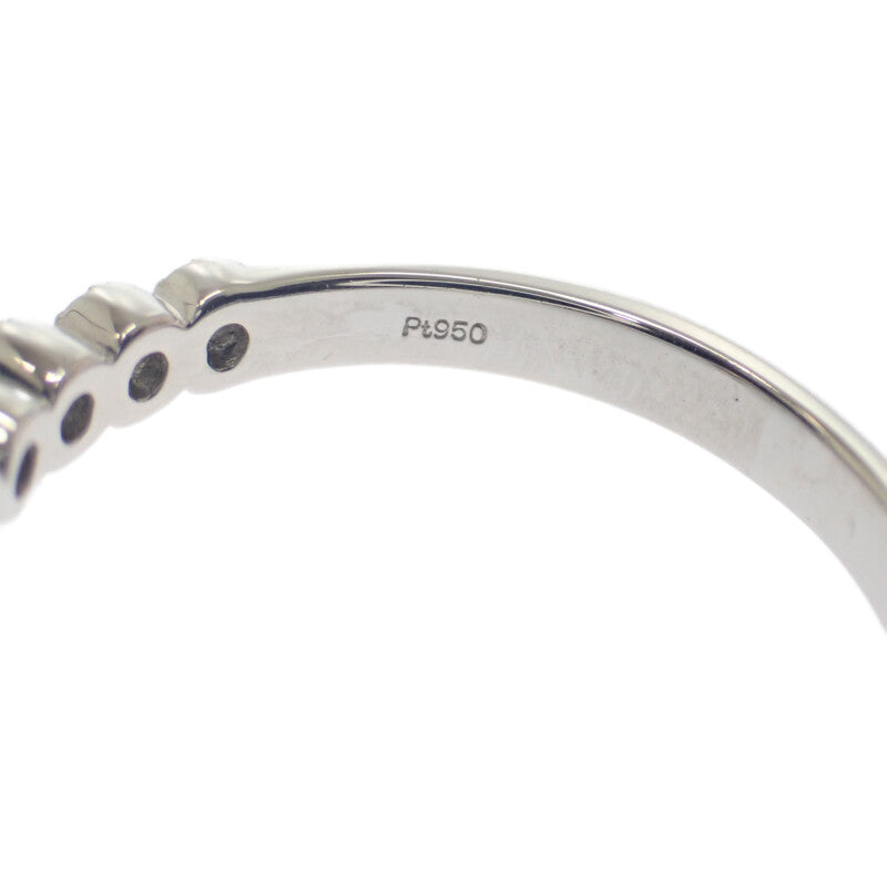 デザインジュエリー 13号 リング Pt950プラチナ アウイナイト ダイヤモンド レディース【中古】【Sランク】
