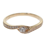 デザインジュエリー リング K18イエローゴールド 12号 ダイヤモンド レディース【中古】【Nランク】