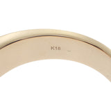 デザインジュエリー リング K18イエローゴールド 18号 ダイヤモンド メンズ レディース【中古】【Nランク】