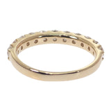 K18 D デザインジュエリー ハーフエタニティ リング K18イエローゴールド 12号 ダイヤモンド レディース【中古】【Nランク】