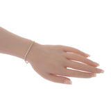 デザインジュエリー テニス ブレスレット K18イエローゴールド ダイヤモンド レディース【中古】【Nランク】